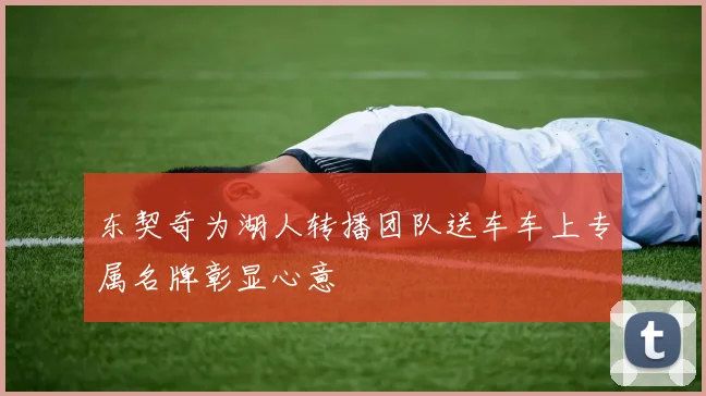 东契奇为湖人转播团队送车车上专属名牌彰显心意
